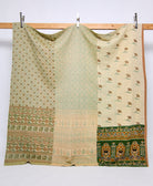 queen kantha quilt handmade in India