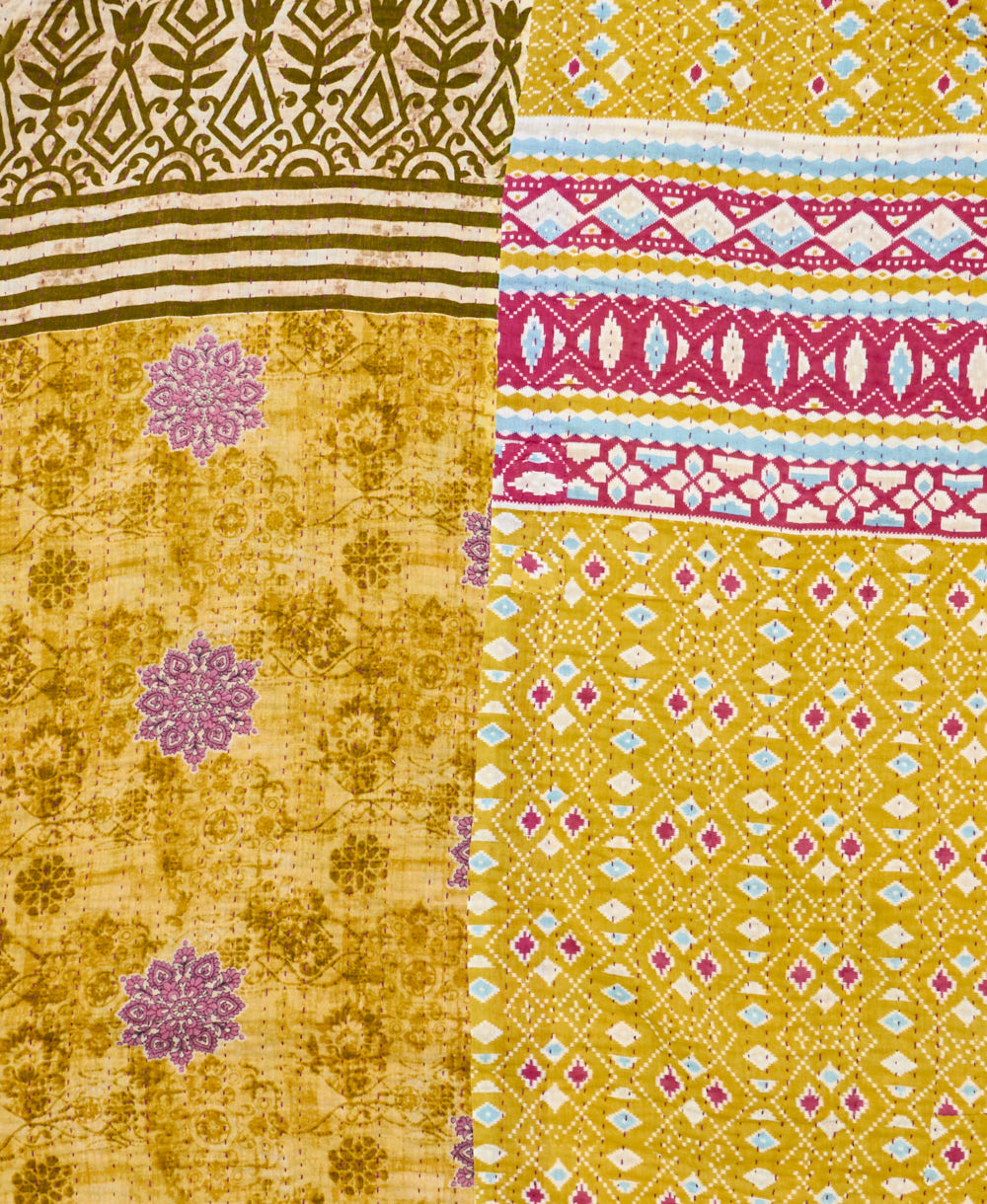 queen kantha quilt bedding