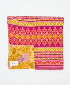 soft queen kantha blanket made from upcycled vintage cotton saris