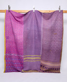 queen kantha quilt handmade in India
