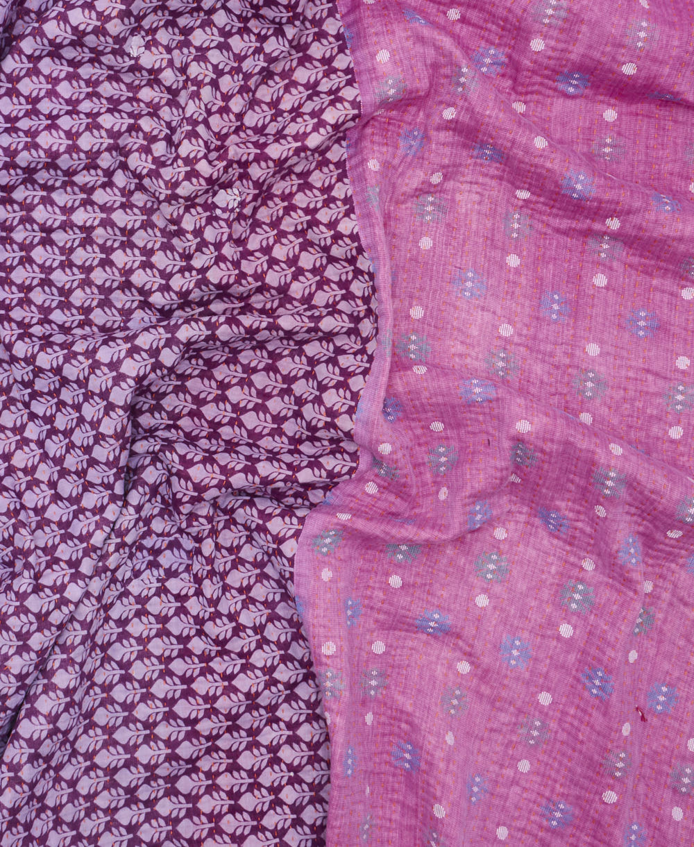 quilted throw in queen size handmade in India by Anchal artisans