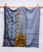 queen kantha quilt handmade in India