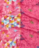 quilted throw in queen size handmade in India by Anchal artisans