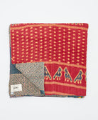 soft queen kantha blanket made from upcycled vintage cotton saris