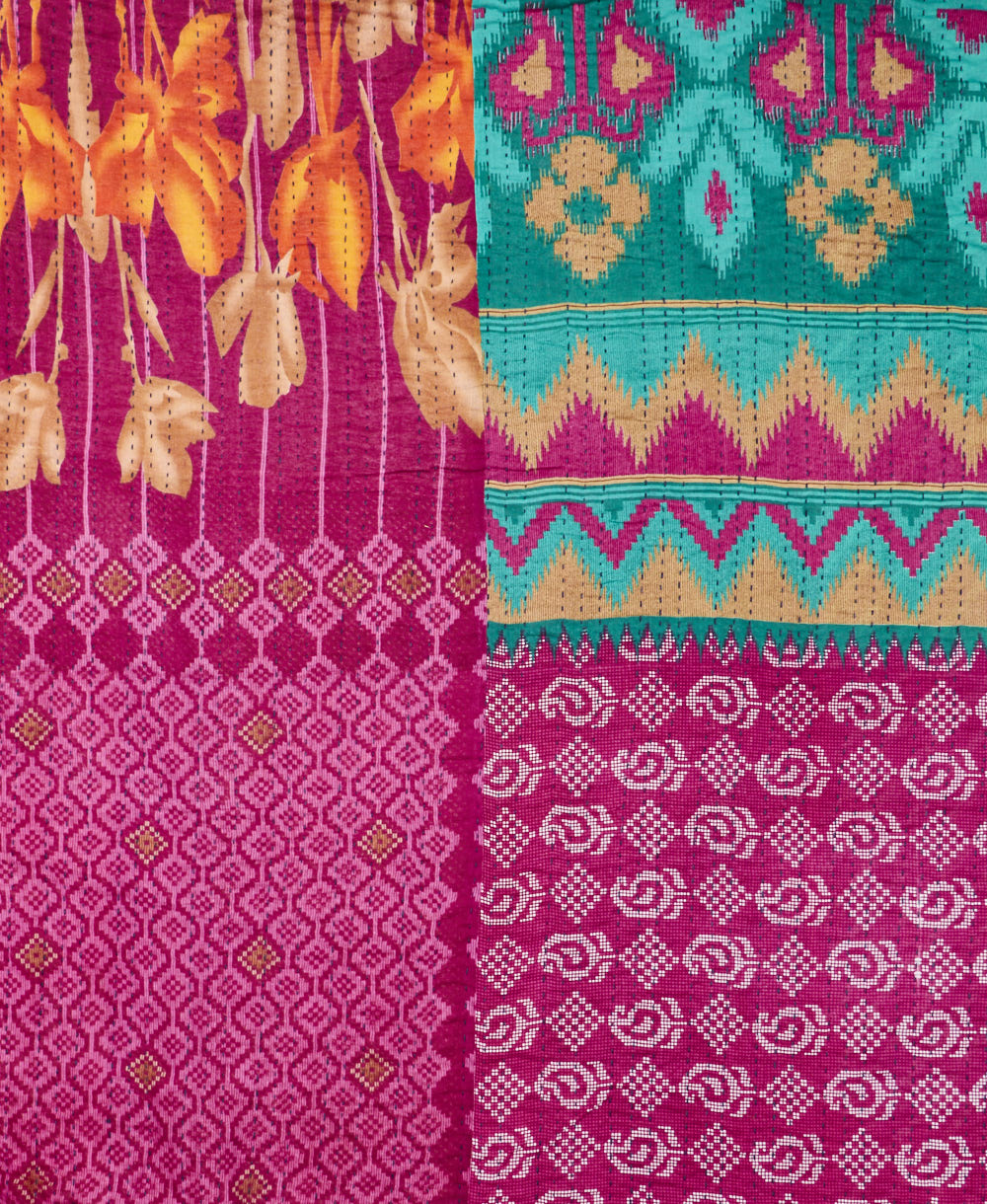 queen kantha quilt bedding