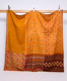 queen kantha quilt handmade in India