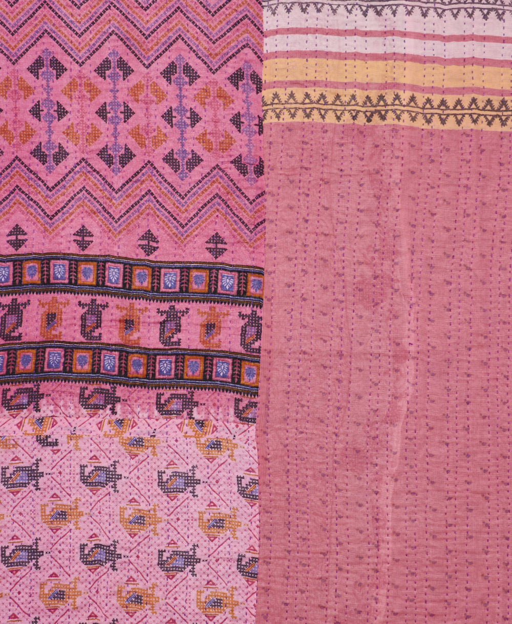 queen kantha quilt bedding
