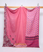 queen kantha quilt handmade in India