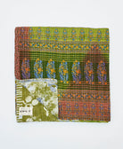 soft queen kantha blanket made from upcycled vintage cotton saris