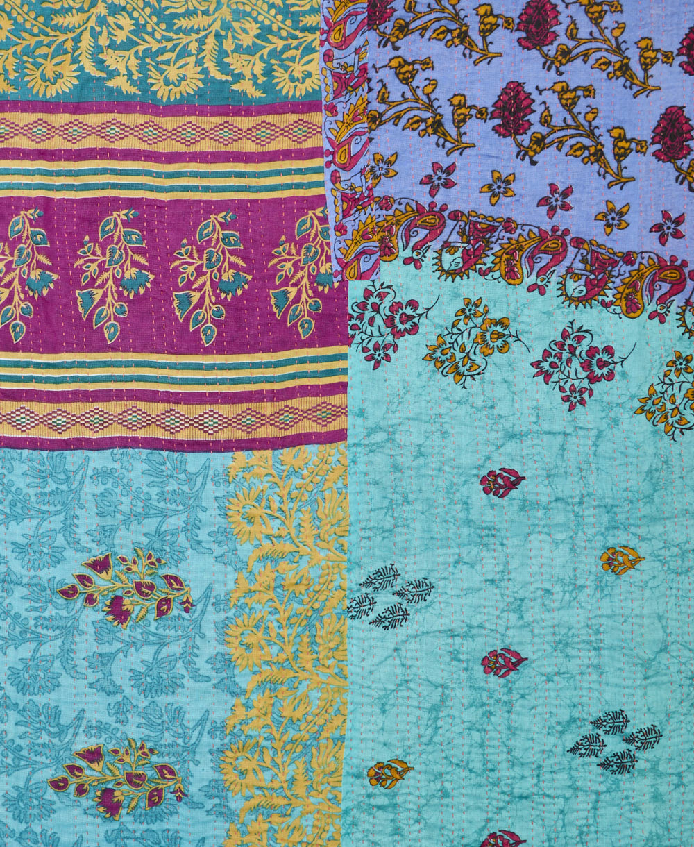 queen kantha quilt bedding
