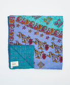 soft queen kantha blanket made from upcycled vintage cotton saris