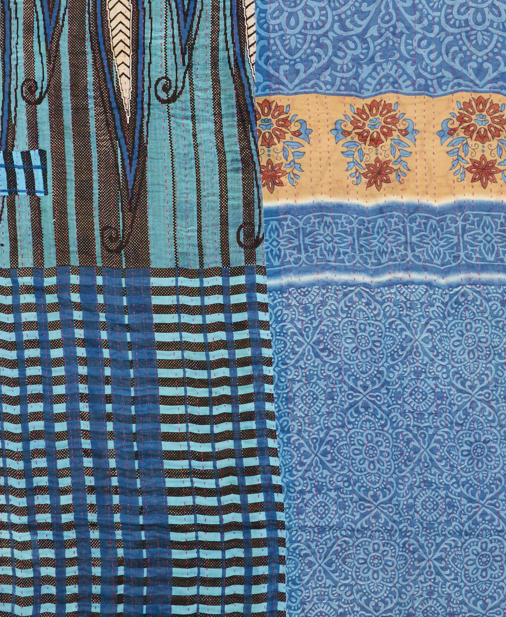 queen kantha quilt bedding