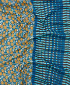 soft queen kantha blanket made from upcycled vintage cotton saris
