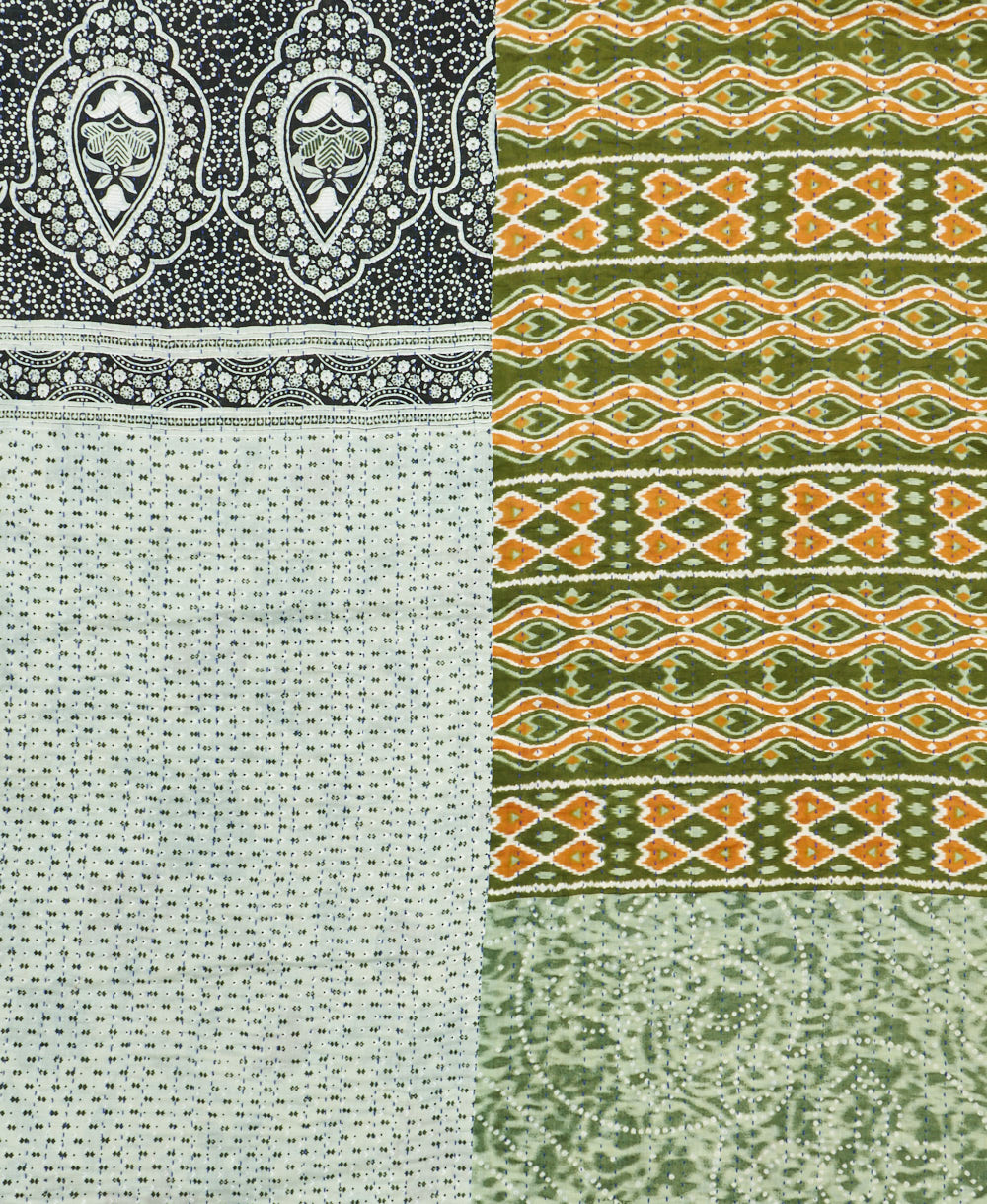 queen kantha quilt bedding