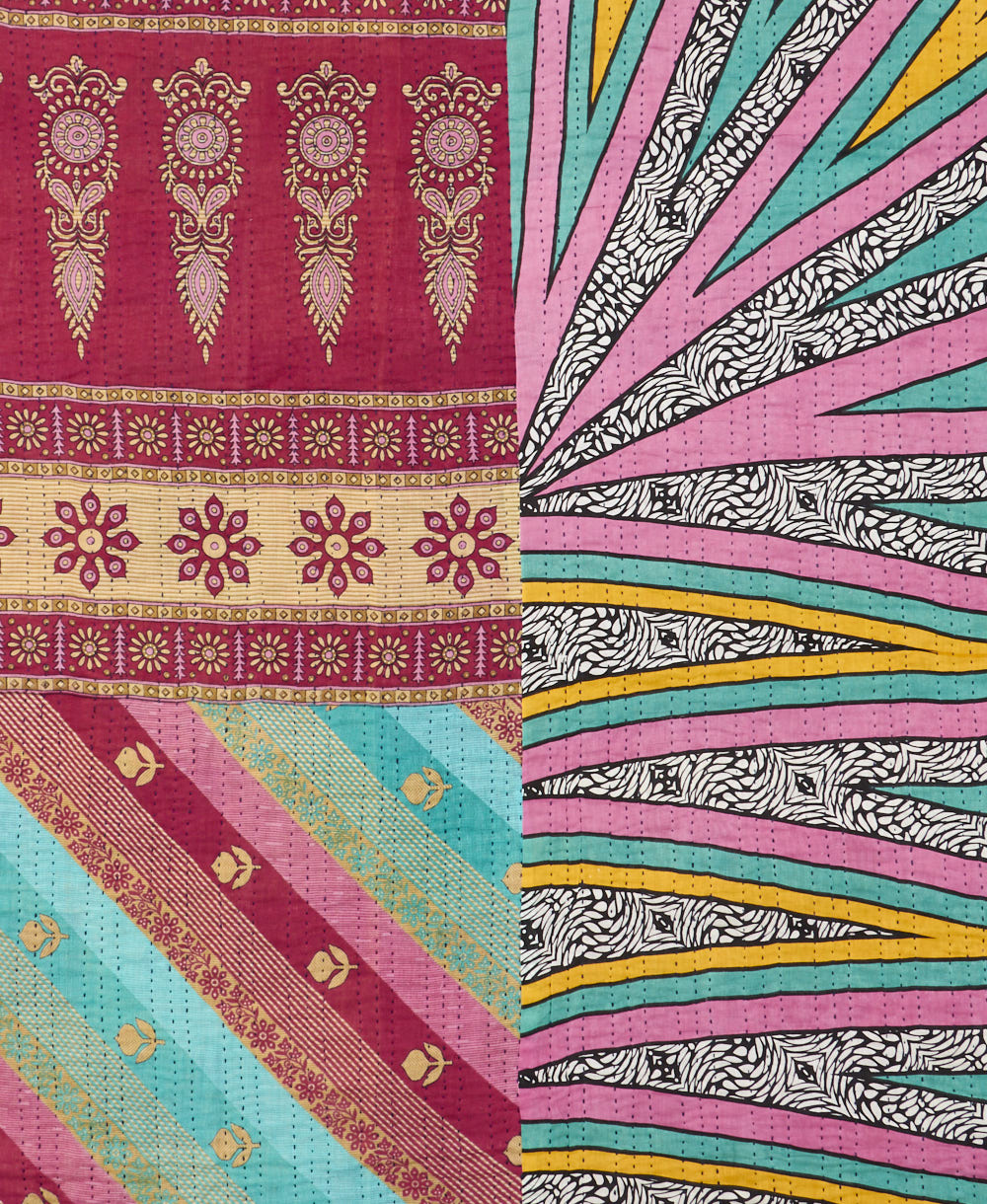 queen kantha quilt bedding