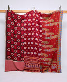 queen kantha quilt handmade in India