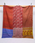 queen kantha quilt handmade in India