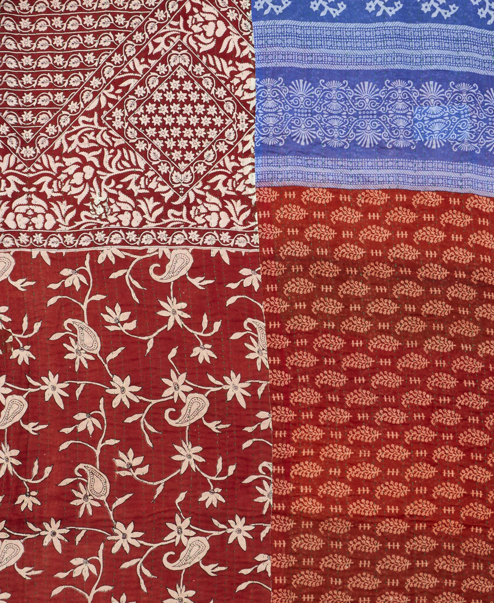 queen kantha quilt bedding