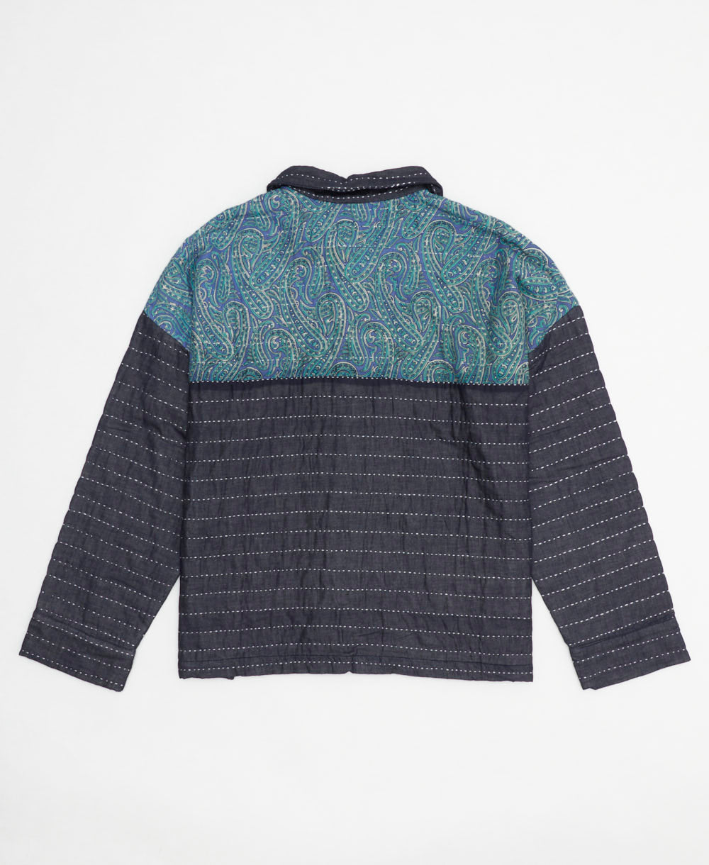 Navy Quilted Chore Jacket: No. 240602 | Sustainable Apparel