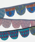 kantah scallop banner in blue handmade in India