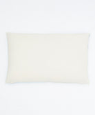 back of shift lumbar pillow in solid natural white