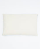 back of shift lumbar pillow in natural white made from 100% organic cotton