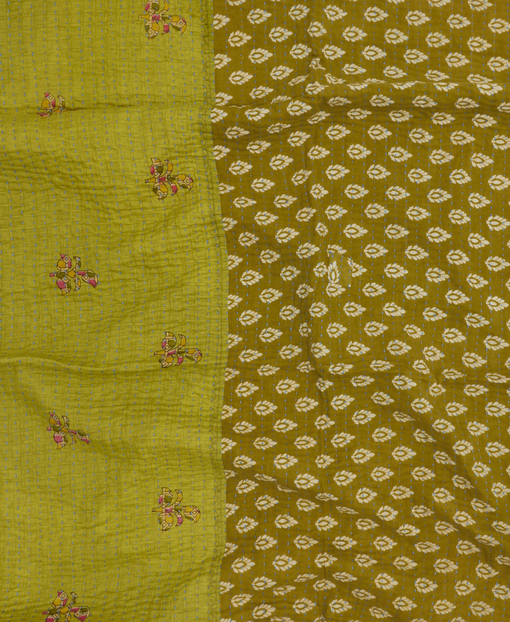 eco-friendly kantha blanket measuring 32" x 48"