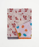 small kantha quilt handmade in India by women artisans from vintage cotton saris