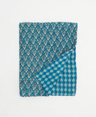 small kantha quilt handmade in India by women artisans from vintage cotton saris