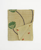 small kantha quilt handmade in India by women artisans from vintage cotton saris