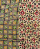 colorful kantha blanket made from upcycled vintage saris