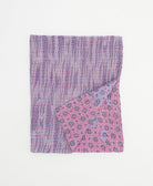 small kantha quilt handmade in India by women artisans from vintage cotton saris