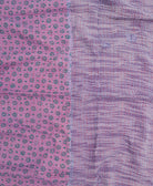 colorful kantha blanket made from upcycled vintage saris