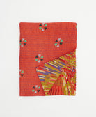 small kantha quilt handmade in India by women artisans from vintage cotton saris