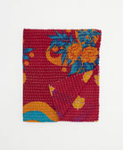small kantha quilt handmade in India by women artisans from vintage cotton saris