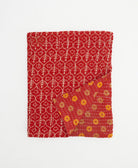 small kantha quilt handmade in India by women artisans from vintage cotton saris