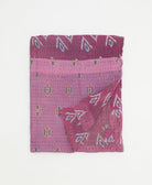 small kantha quilt handmade in India by women artisans from vintage cotton saris