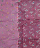 kantha blanket with kantha stitching