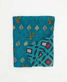 small kantha quilt handmade in India by women artisans from vintage cotton saris