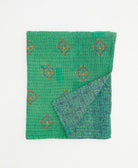 small kantha quilt handmade in India by women artisans from vintage cotton saris