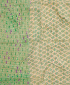 kantha blanket with kantha stitching