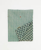 small kantha quilt handmade in India by women artisans from vintage cotton saris