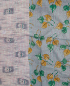 kantha blanket with kantha stitching