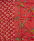 kantha blanket with kantha stitching