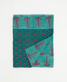 small kantha quilt handmade in India by women artisans from vintage cotton saris