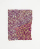 small kantha quilt handmade in India by women artisans from vintage cotton saris