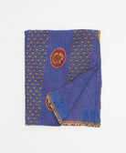 small kantha quilt handmade in India by women artisans from vintage cotton saris