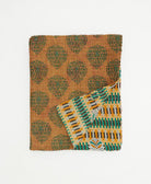small kantha quilt handmade in India by women artisans from vintage cotton saris