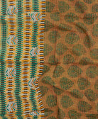 kantha blanket with kantha stitching