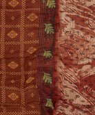 kantha blanket with kantha stitching